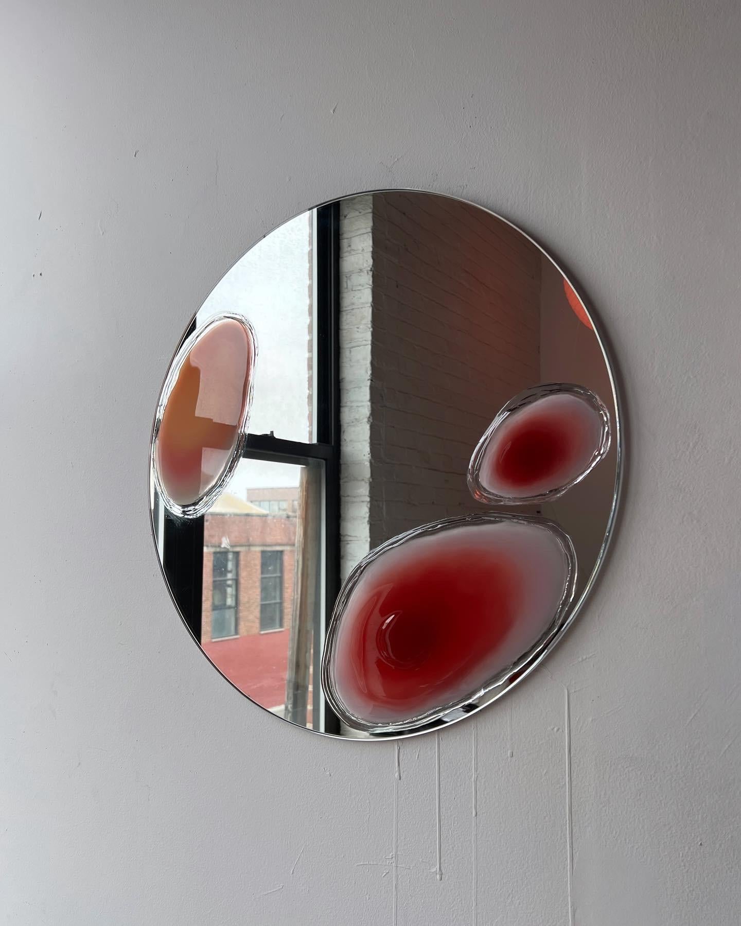 Gumdrop Mirror by Courtney Kinnare

2024

Resin, Acrylic, & Ink on Mirror

Dia 24