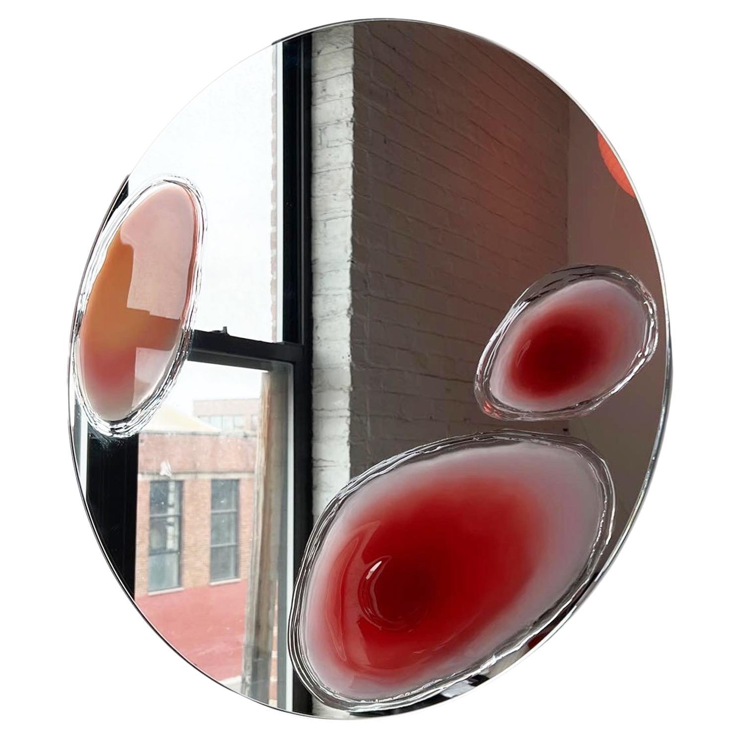 Gumdrop Mirror Wall Decoration by Courtney Kinnare, Abstract Art Mirror
