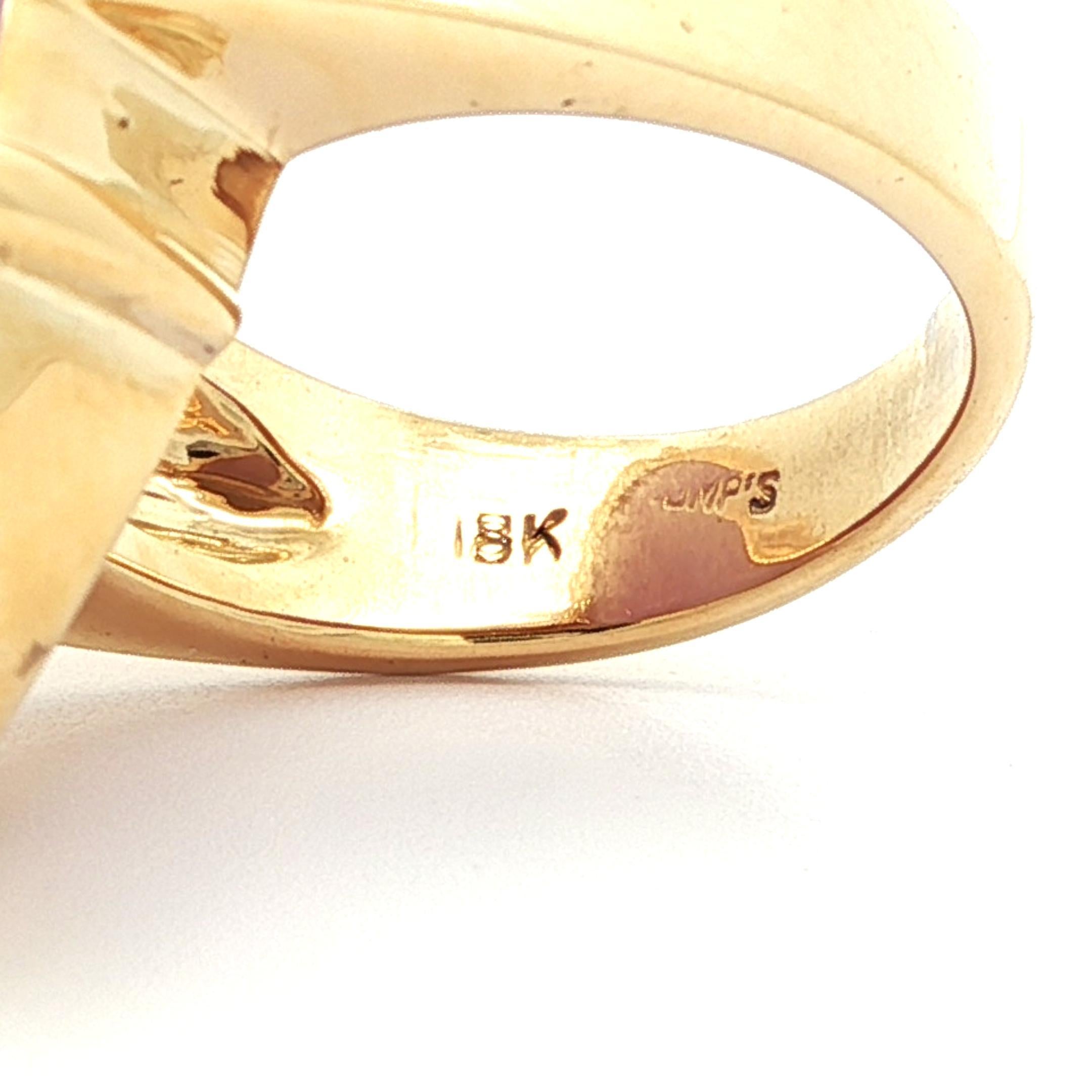 Cabochon Anello solitario di giada lavanda viola GIA 34ct in oro 18k di grandi dimensioni in vendita