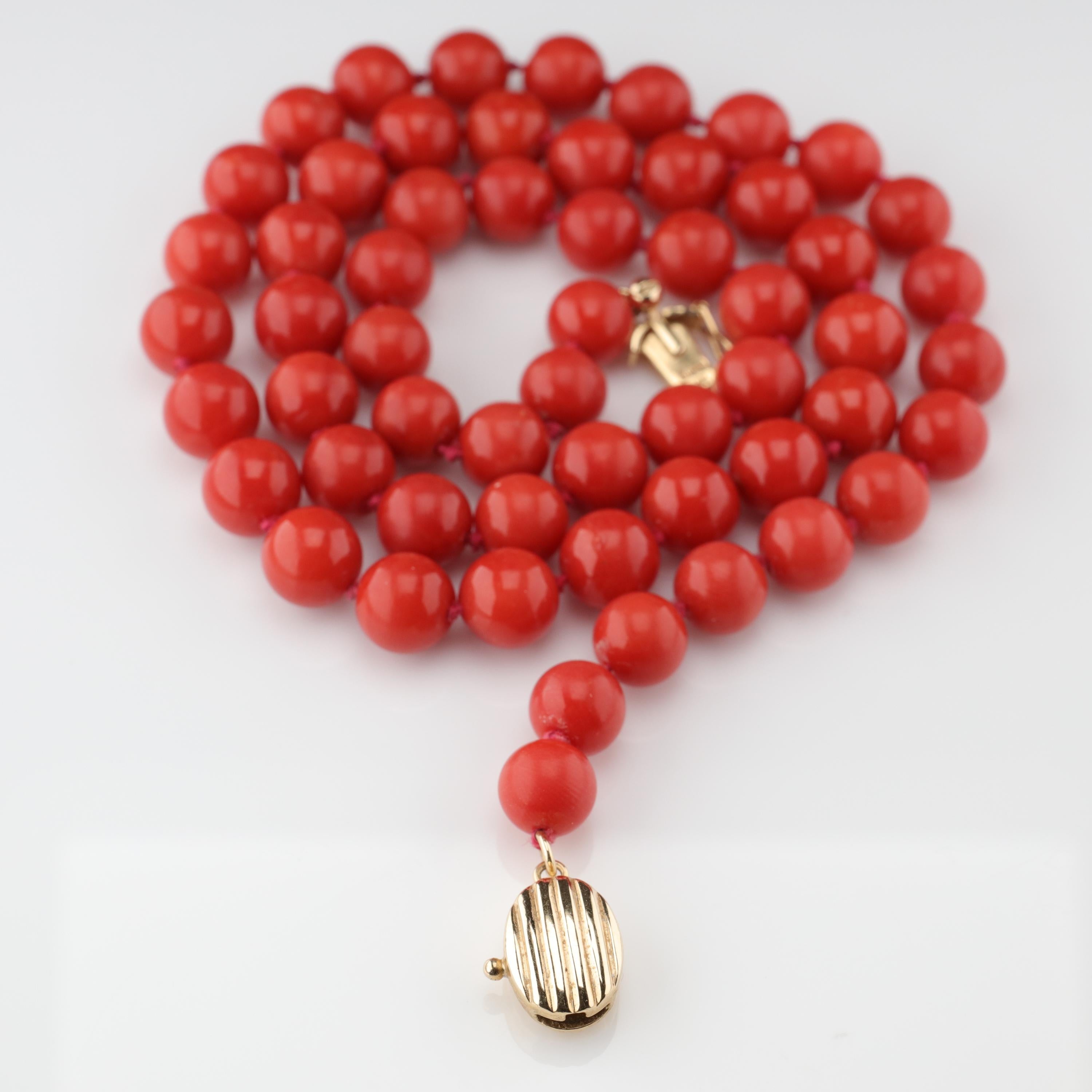 Women's or Men's Gump's Fine Coral Necklace Is Exquisite and Rare