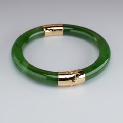 Gump's Jade Bangle Green Nephrite