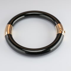 Gump's Jade Bangle in Black Nephrite