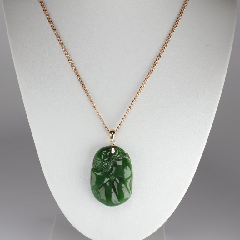 jade koi pendant