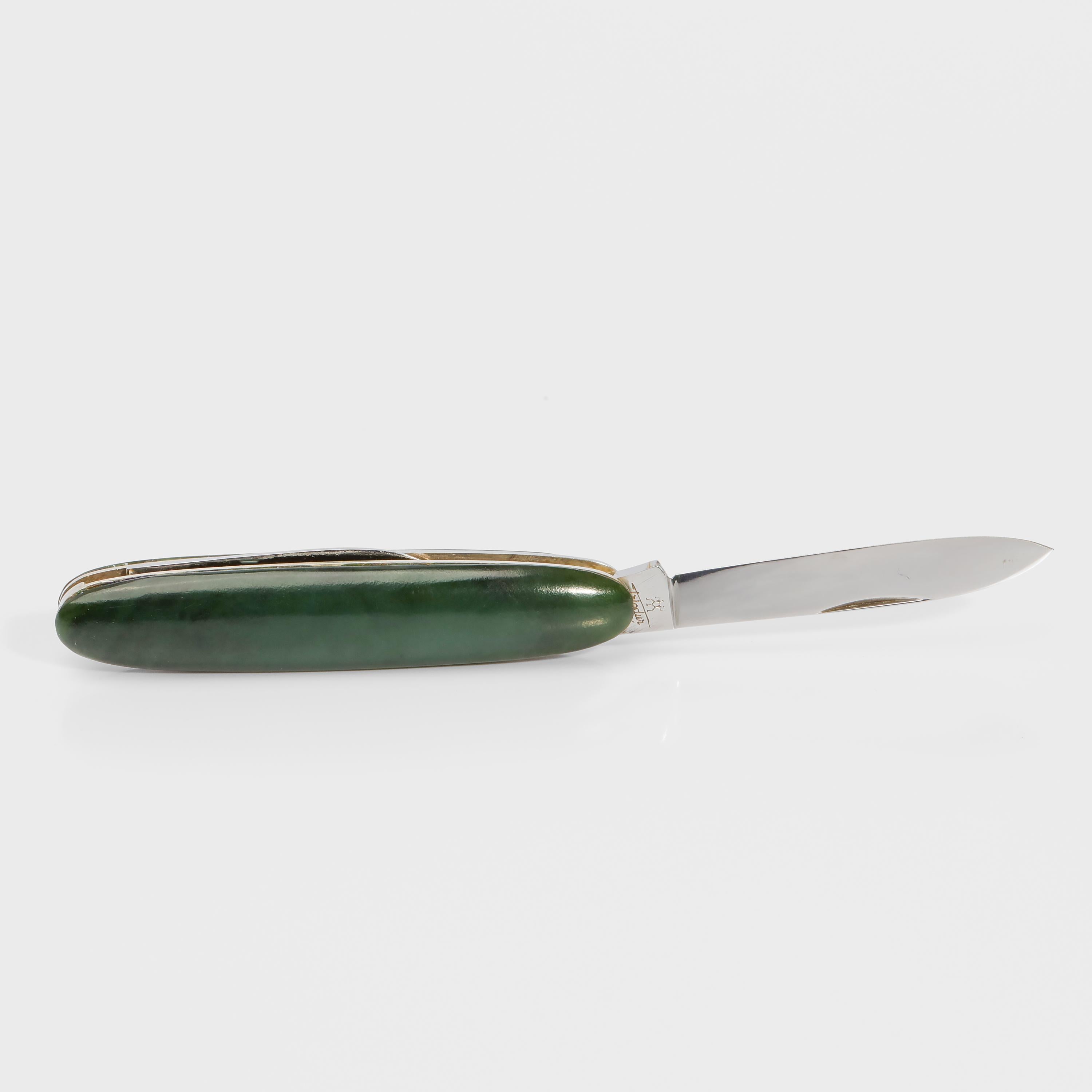 Contemporary Gump's Jade Pocket Knife