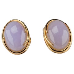 Gump's Lavender Jade Earrings