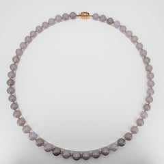 Gump's Lavender Jadeite Necklace Midcentury, Extraordinary