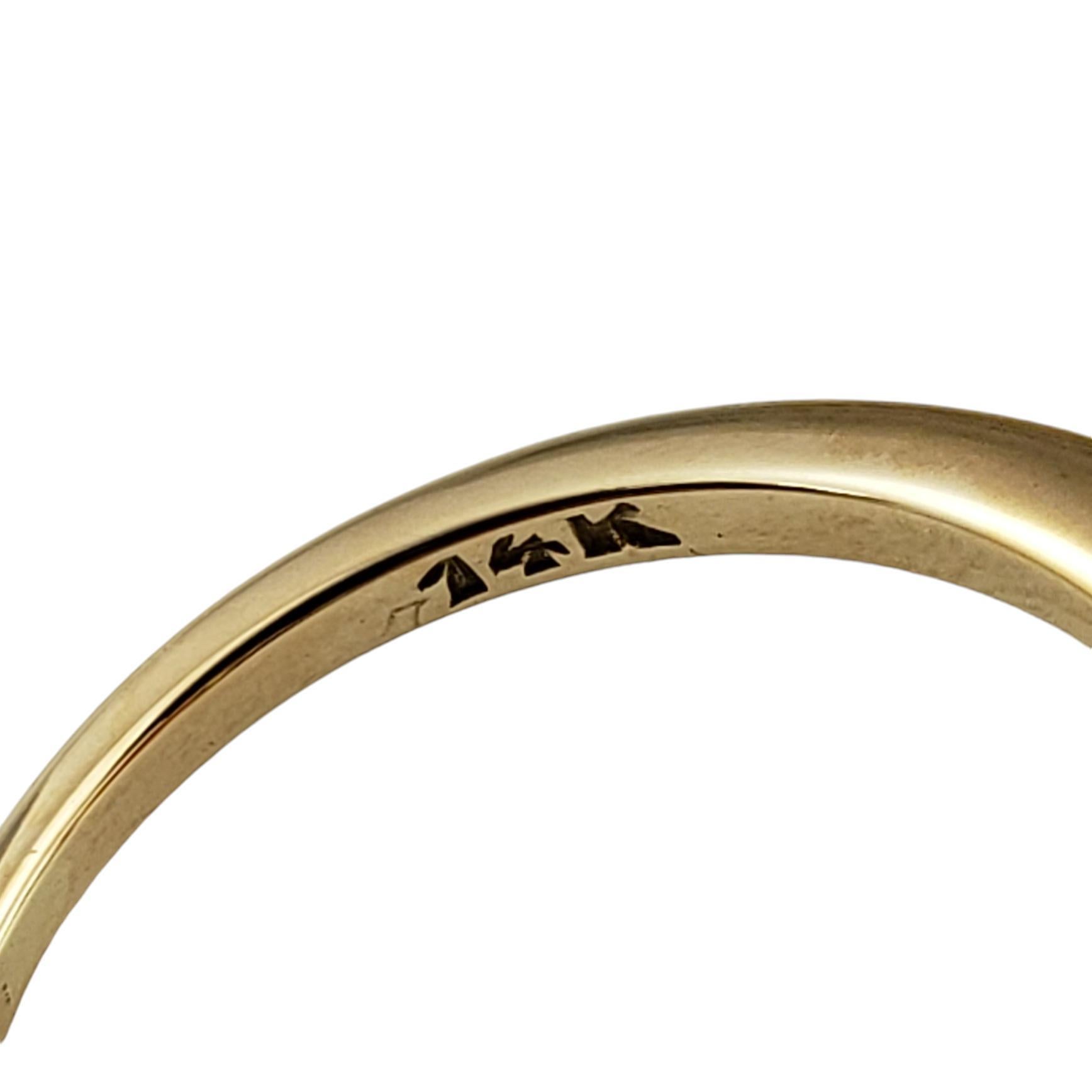 Gump's of San Francisco 14K Gelbgold Jadeit & Diamant-Ring Größe 6,5 #19059 im Zustand „Gut“ im Angebot in Washington Depot, CT