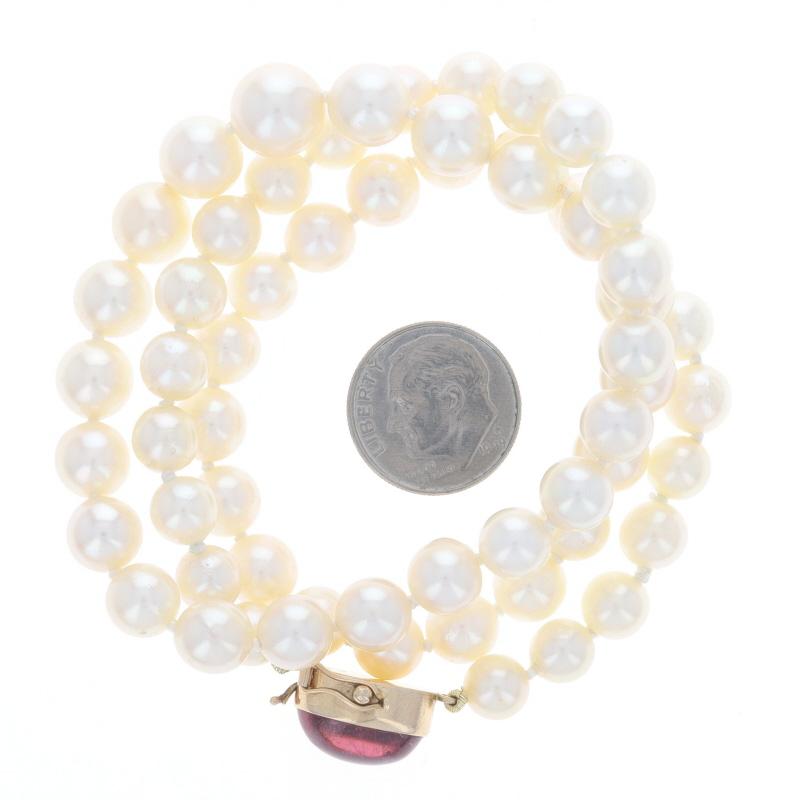 Women's Gump's Pearl Tourmaline Vintage Necklace 19 3/4