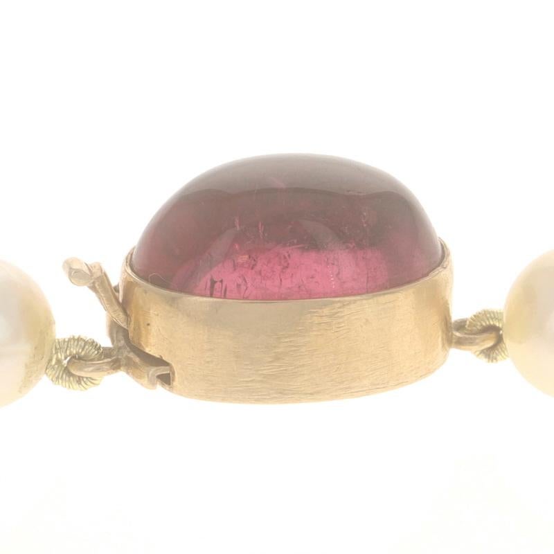 Gump's Pearl Tourmaline Vintage Necklace 19 3/4