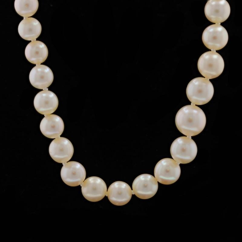 Gump's Pearl Tourmaline Vintage Necklace 19 3/4