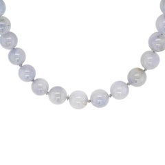 Gumps Strand of Lavender Jade Beads