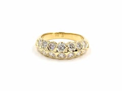 Gumuchian 18 Karat Double Row Diamond Ring