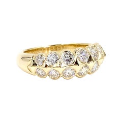 Gumuchian 18 Karat Double Row Diamond Ring