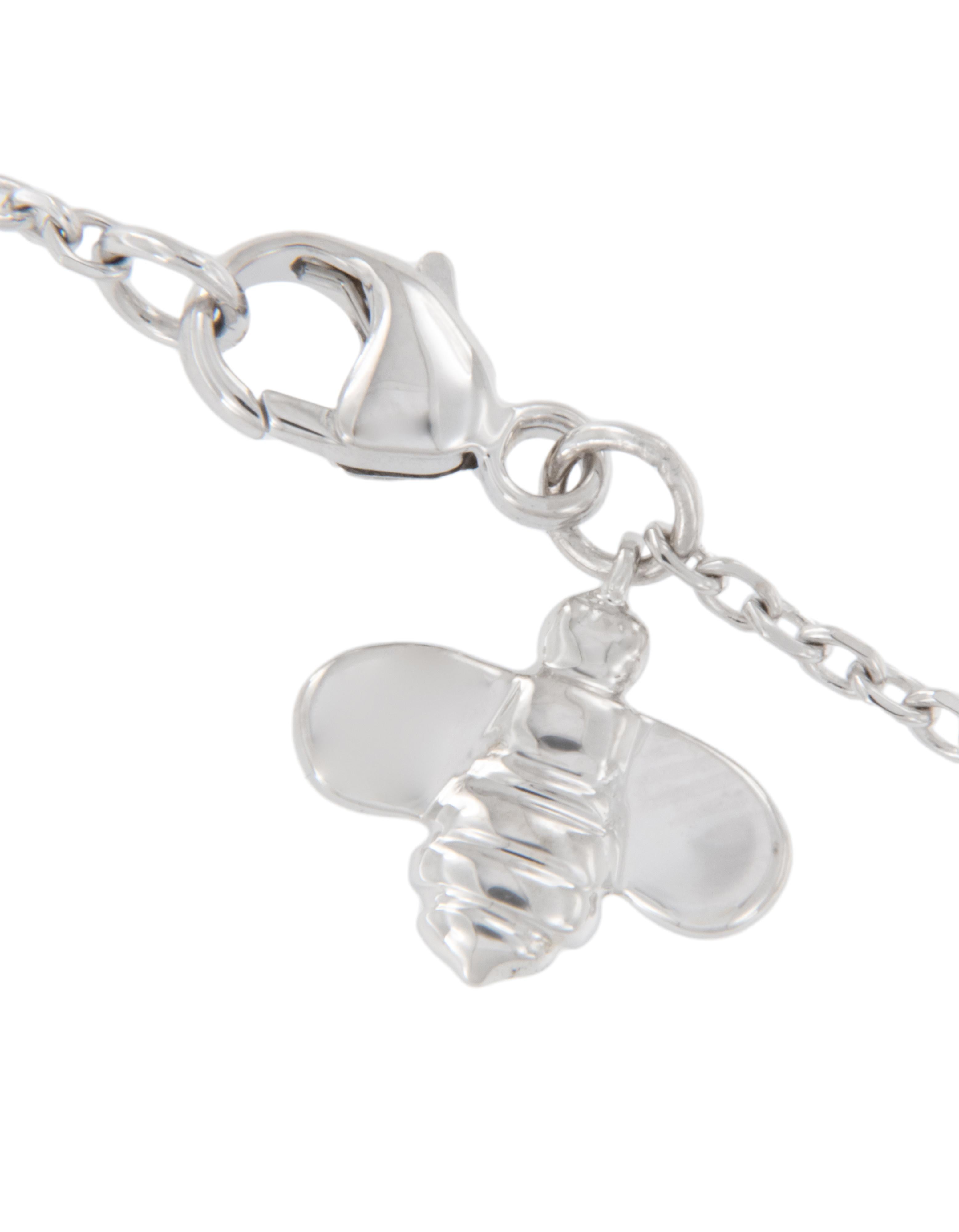 Gumuchian Bienenarmband aus 18 Karat Weißgold mit Diamanten (Zeitgenössisch) im Angebot