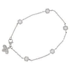 Gumuchian 18 Karat White Gold Diamond Bee Bracelet