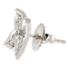 Gumuchian G. Boutique Lotus-Ohrringe aus 18 Karat Weißgold mit Diamanten