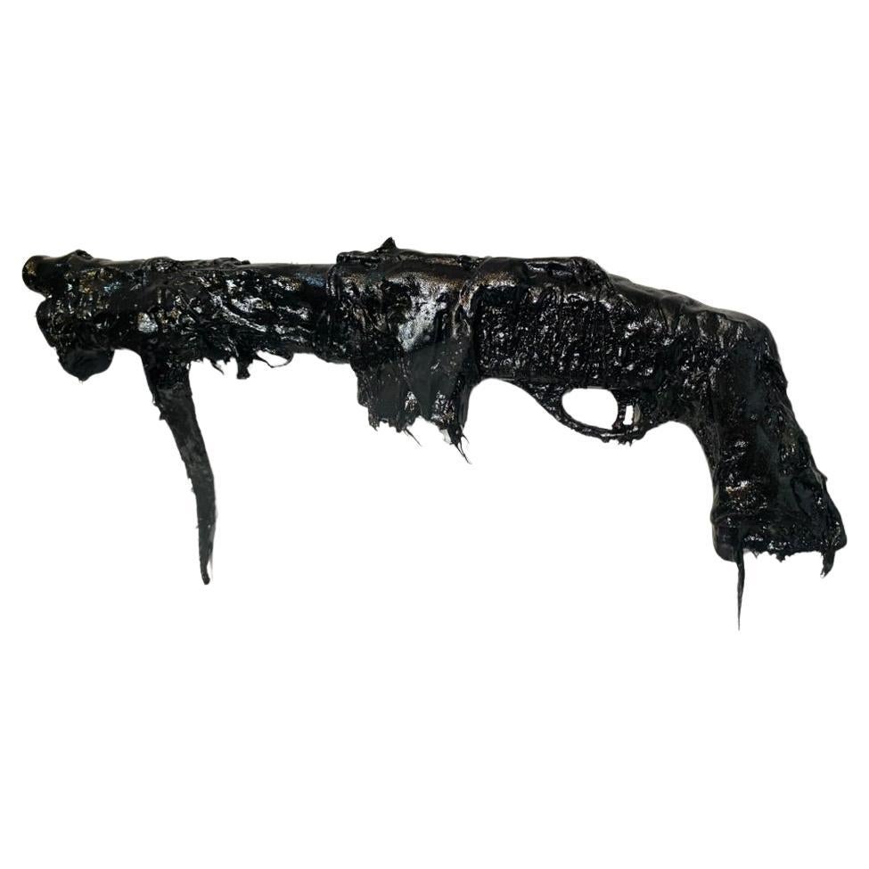  Waffe  Schwarz   Teer   Replica ,  Kunst im Angebot