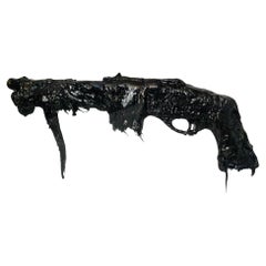 Vintage  Gun  Black   Tar   Replica ,  Art
