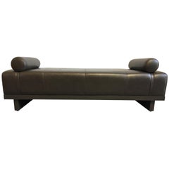 Gun Finish Leather 1980s Bench Gun Finish Leather 1980s Bench