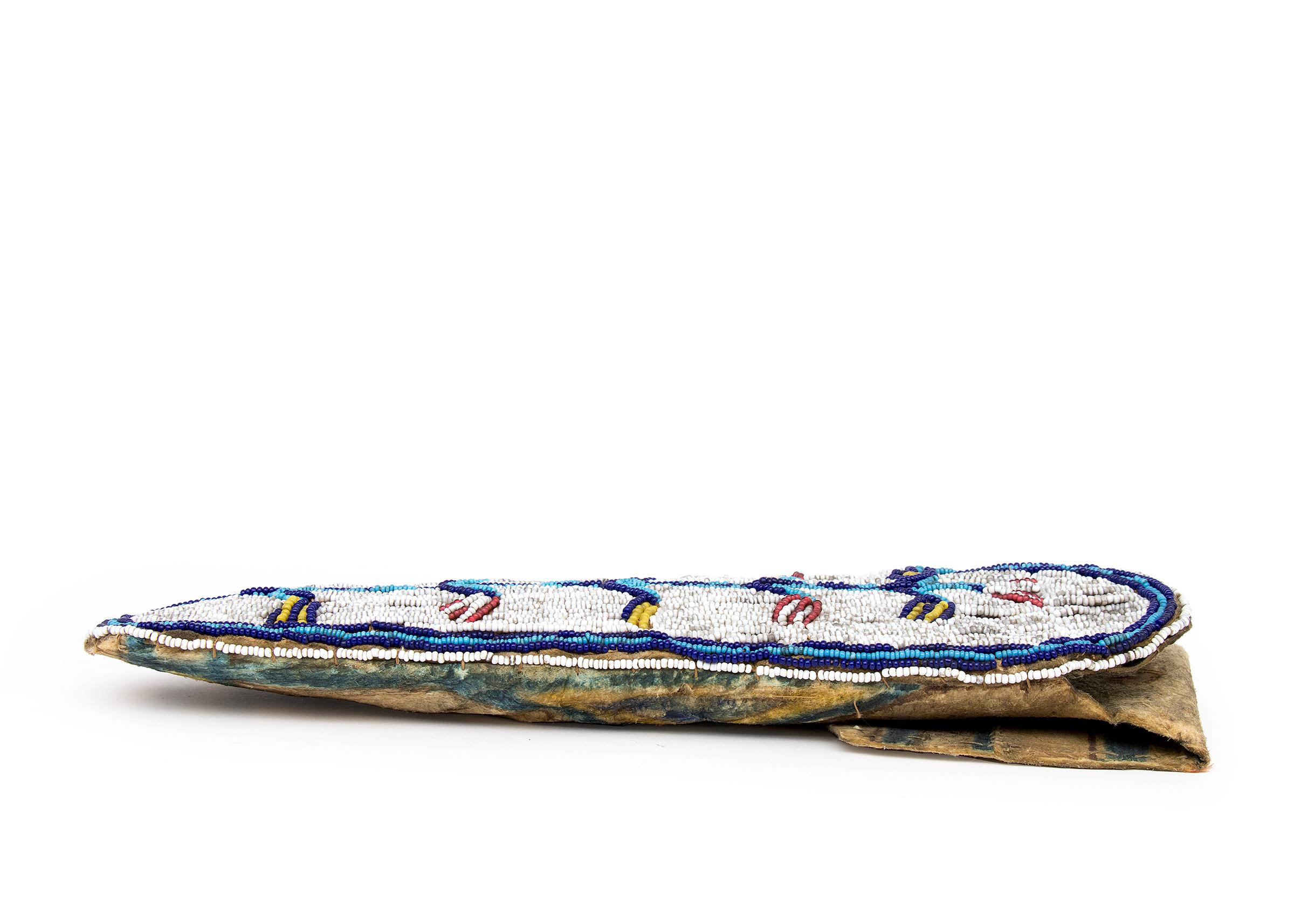 19th Century Antique Sioux Gun Holster, Plains Indian Native American Beadwork, Circa 1890