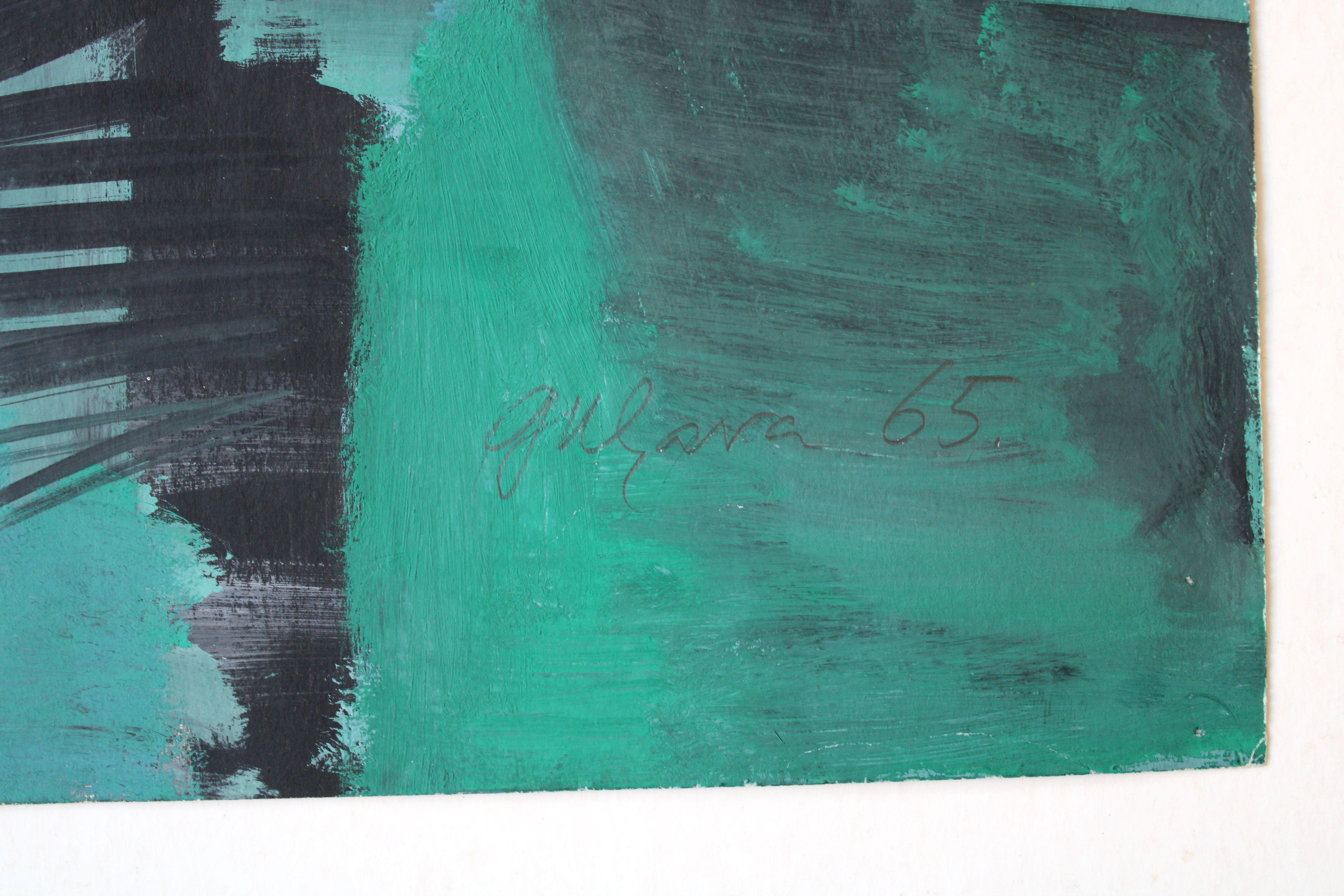 Astratto con vaso. 1965, carta, guazzo, 79 x 59, 5 cm in vendita 5