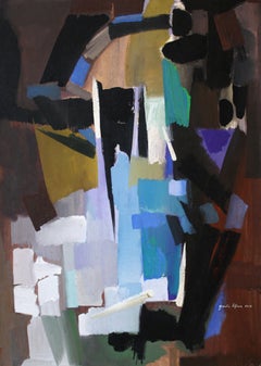 Abstracción 1. 1964, papel, gouache, 83 x 59, 5 cm