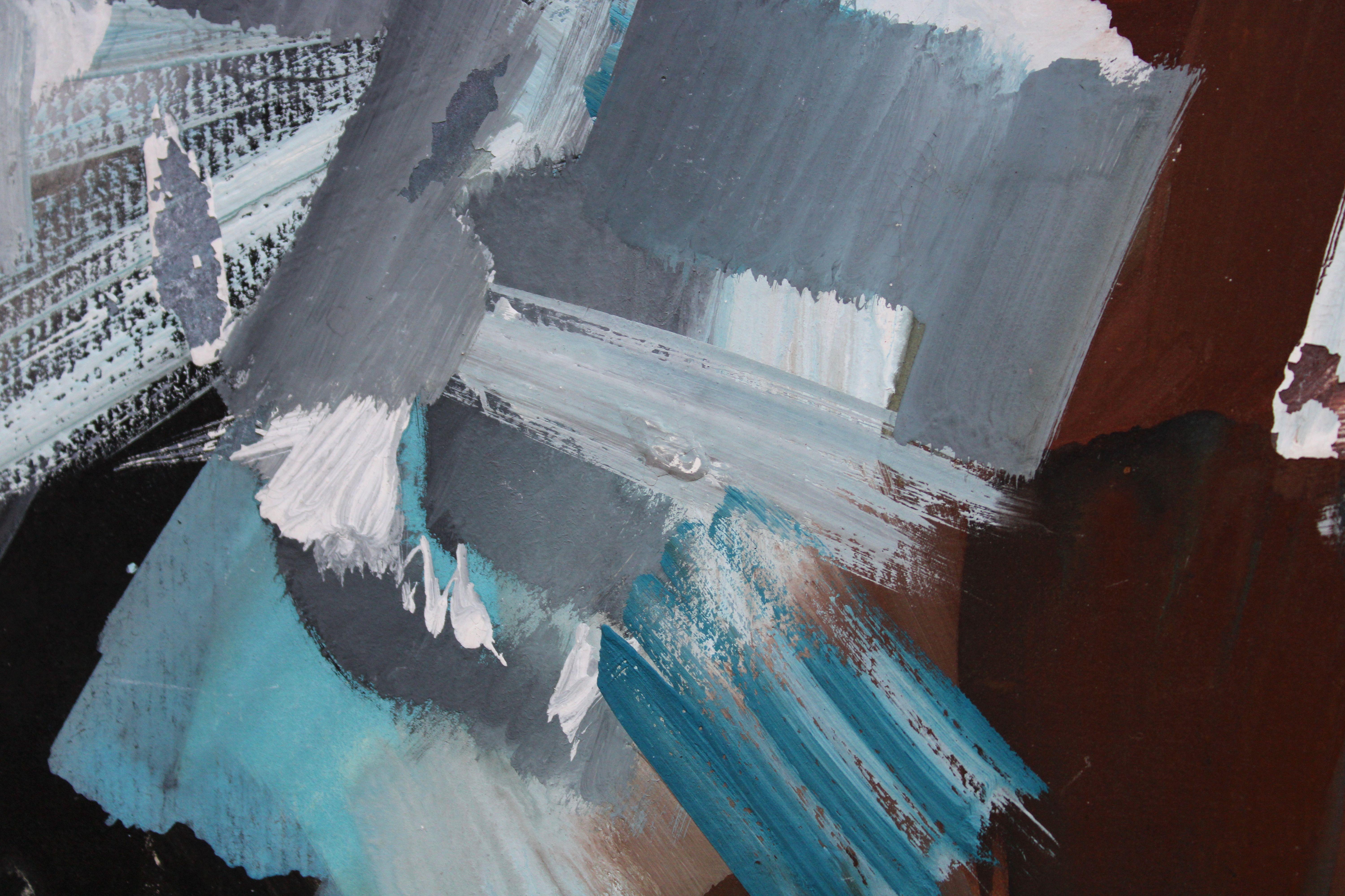 Abstraction. 1966, paper, gouache, 44 x 32 cm For Sale 5