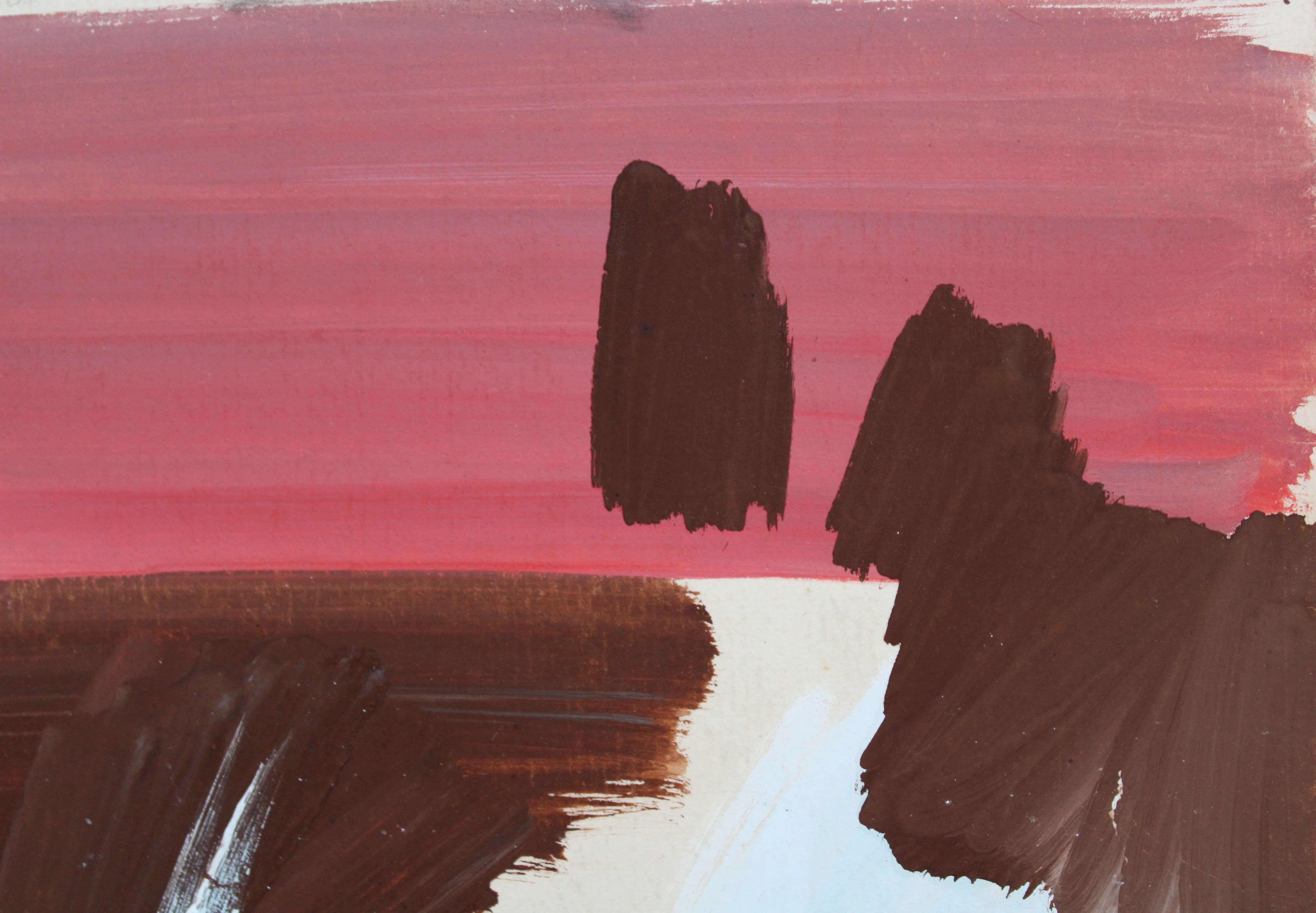 Abstraction. 1966, paper, gouache, 44 x 32 cm For Sale 2