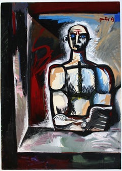 Ideólogo. 1968, gouache sobre papel, 86x61 cm