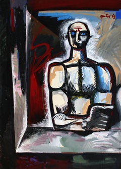 Ideologo. 1968, gouache su carta, 86x61 cm