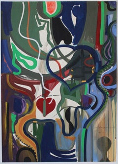 In memory of Louis Washkansky. 1960s, paper, gouache, 86x61 cm