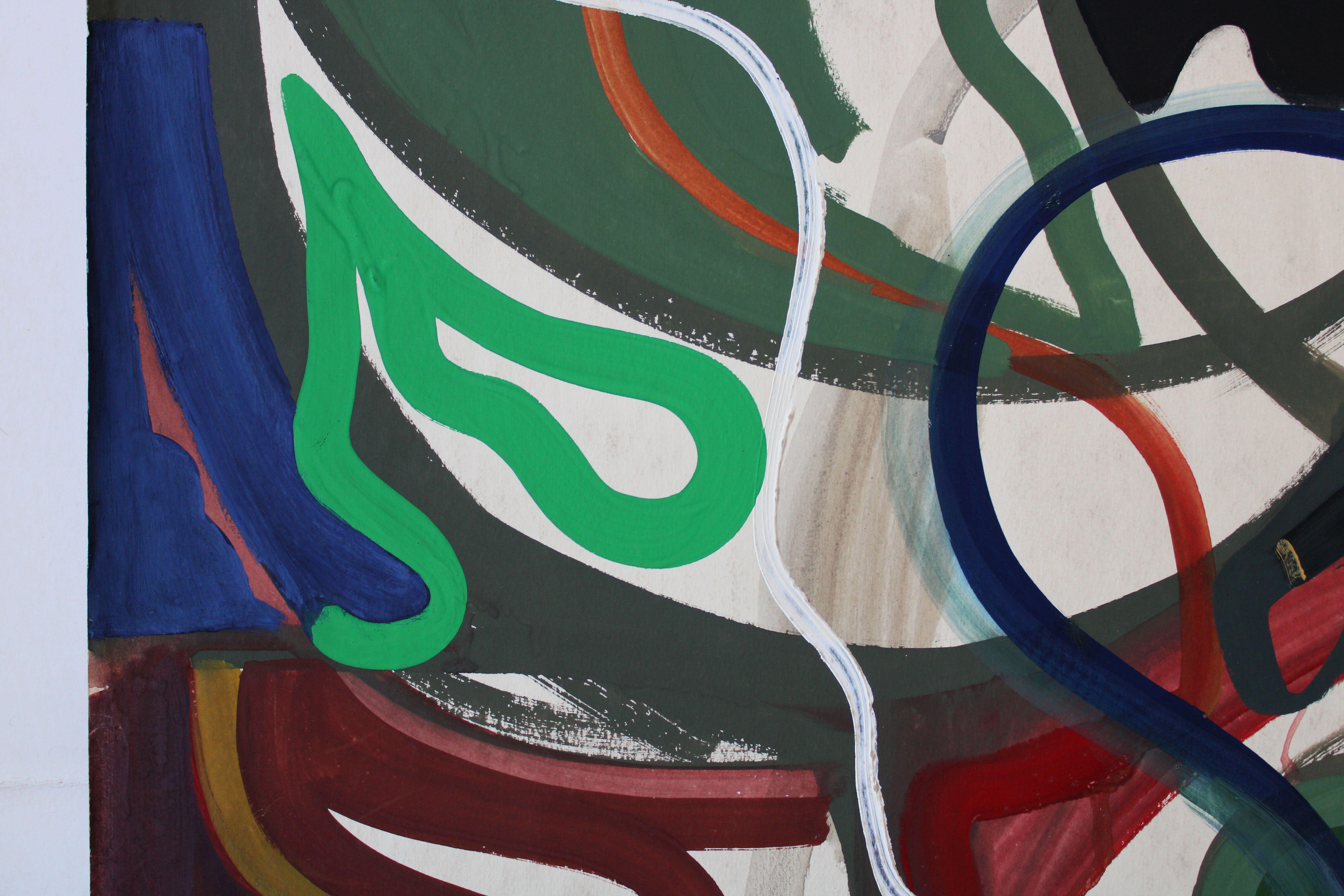In memory of Louis Washkansky. 1960s, paper, gouache, 86x61 cm For Sale 3