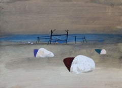 En Saaremaa. Papel, gouache, 37 x 51. 5 cm
