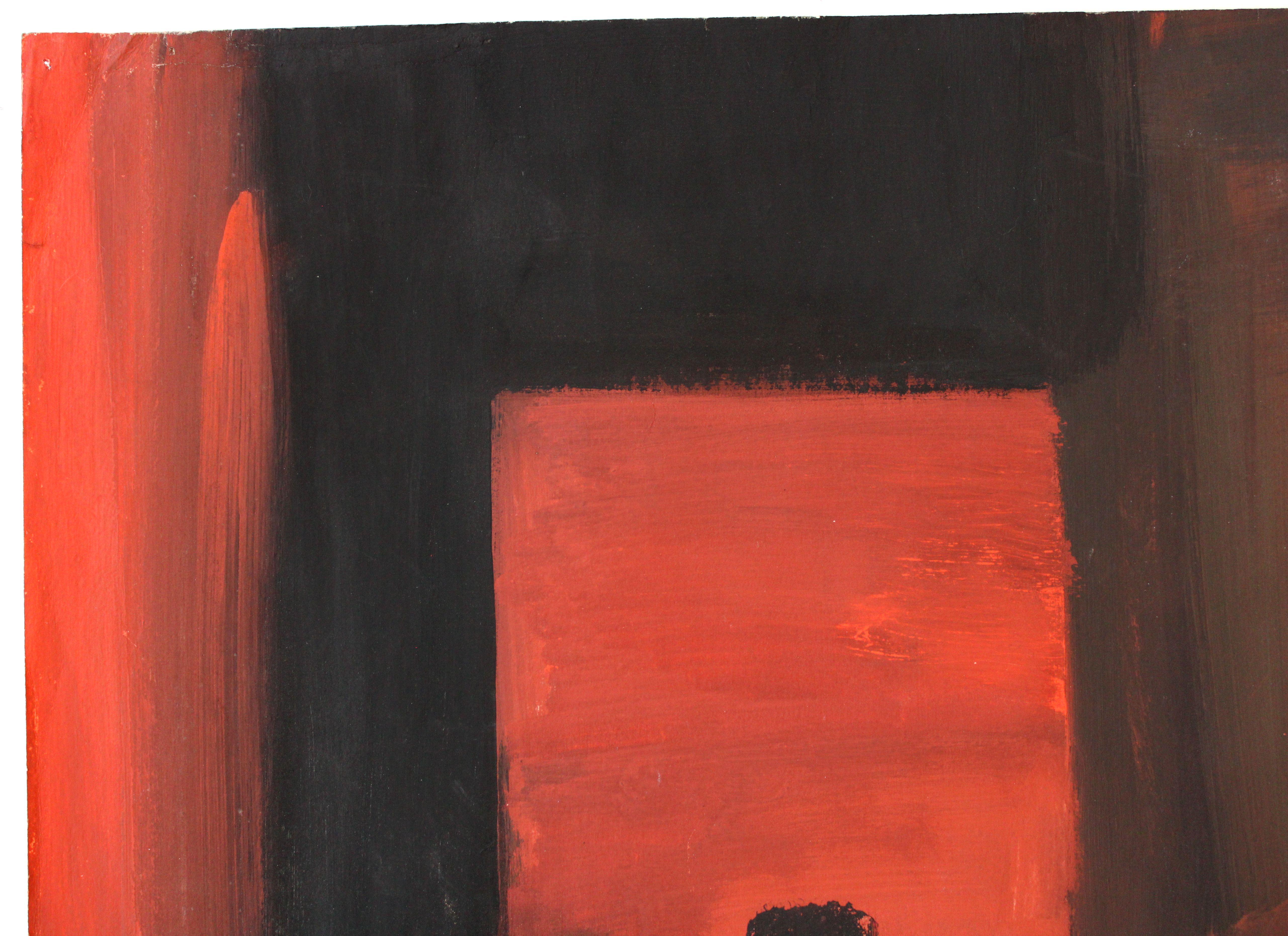 Red abstraction. 1964-66, paper, gouache, 86x 61 cm For Sale 2