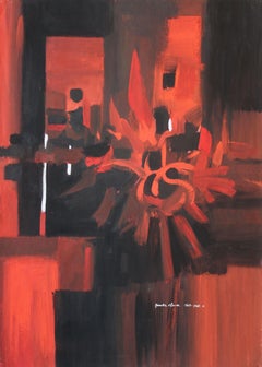 Red abstraction. 1964-66, paper, gouache, 86x 61 cm