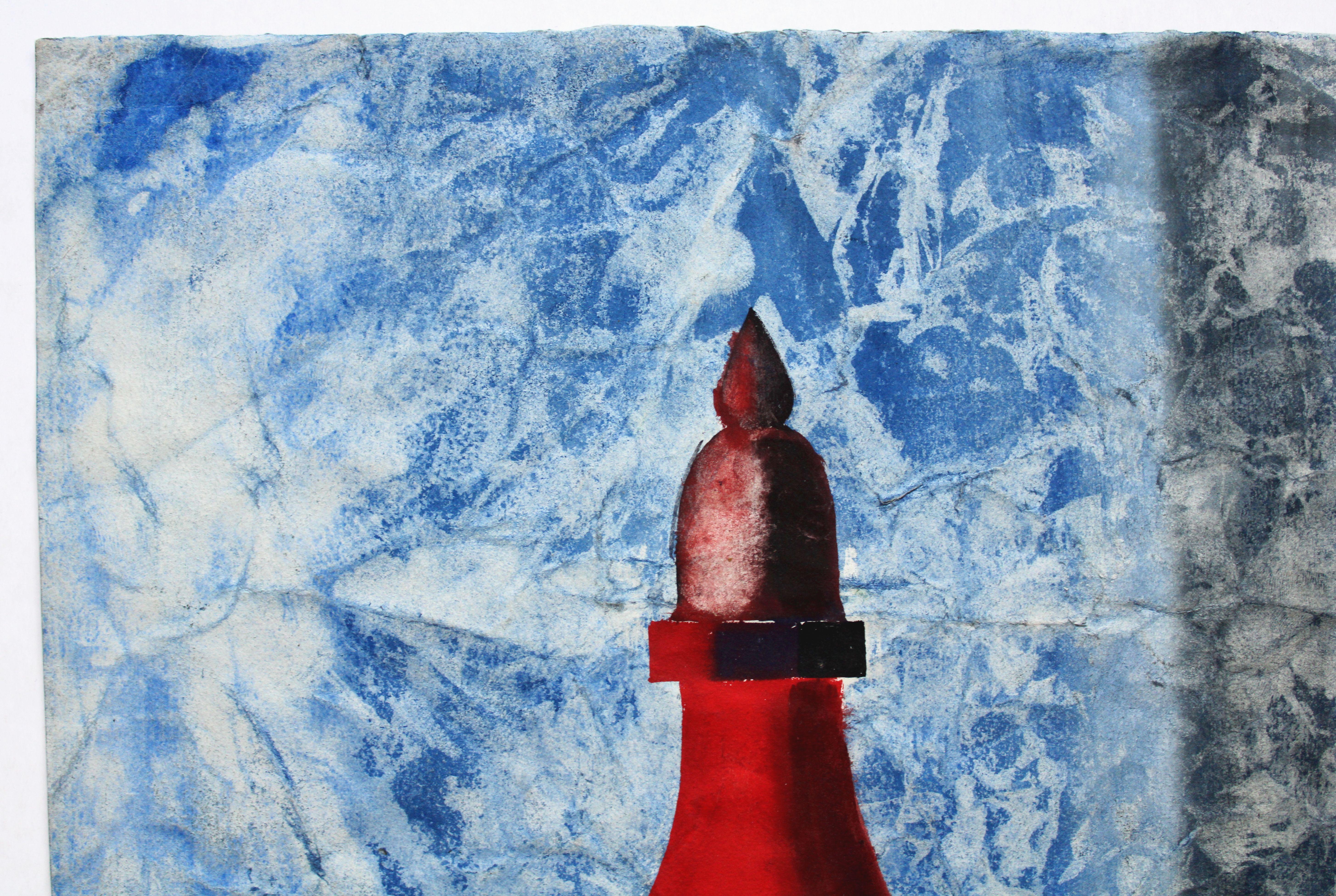 Naturaleza muerta. 1972, papel, gouache, 44x40 cm en venta 1