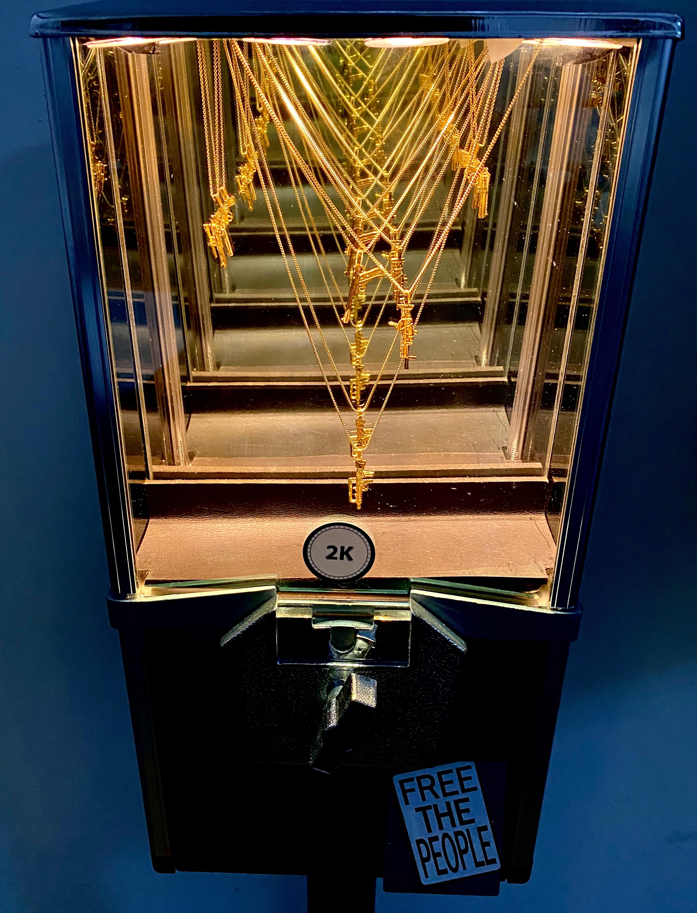 'GunBall Machine', 18K Gold, one-of-a-kind, by Christopher Kreiling For Sale 7