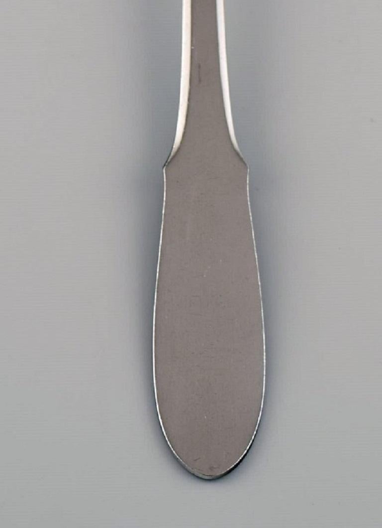 Scandinavian Modern Gundorph Albertus for Georg Jensen, Mitra Dessert Spoon, 12 Spoons Available For Sale