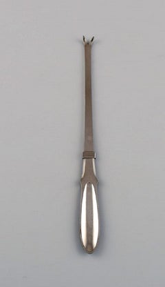 Gundorph Albertus for Georg Jensen, Six Mitra Lobster Forks in Stainless Steel