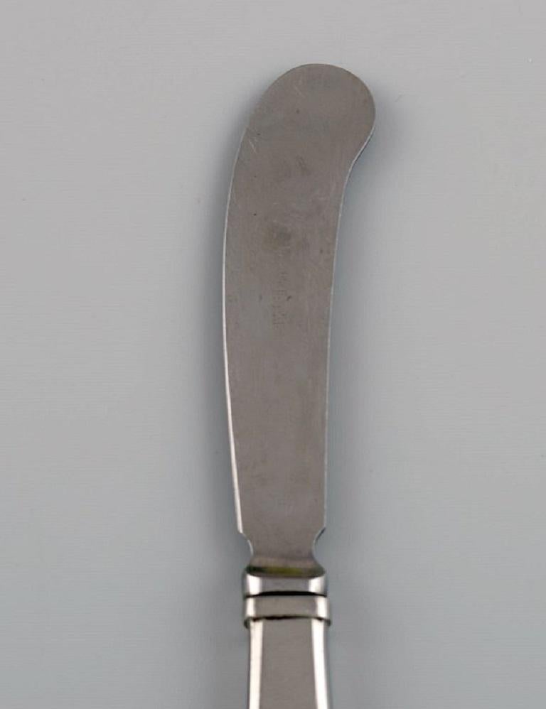 Scandinavian Modern Gundorph Albertus for Georg Jensen, Three Mitra Butter Knives in Stainless Steel