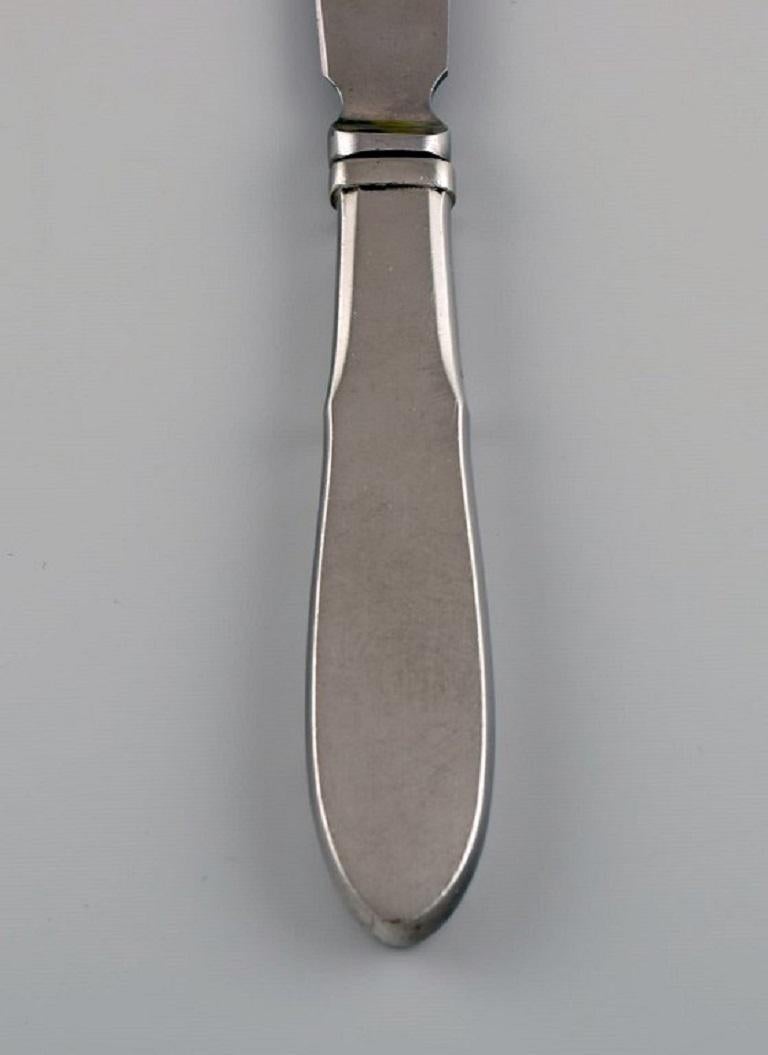 Danish Gundorph Albertus for Georg Jensen, Three Mitra Butter Knives in Stainless Steel
