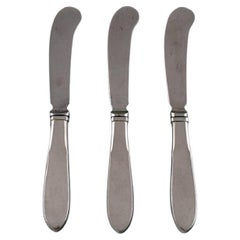 Gundorph Albertus for Georg Jensen, Three Mitra Butter Knives in Stainless Steel