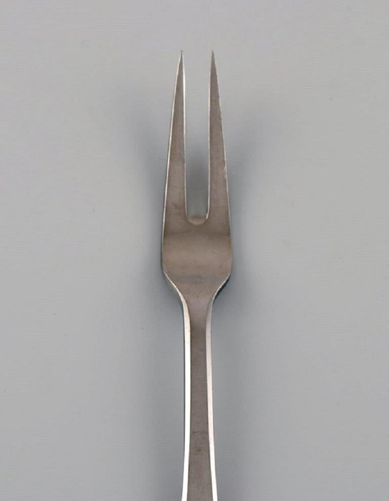 Scandinavian Modern Gundorph Albertus for Georg Jensen, Three Mitra Cold Meat Forks For Sale