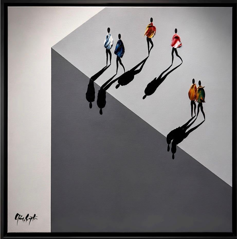 Gunes Caglarcan Abstract Painting - Almost Found