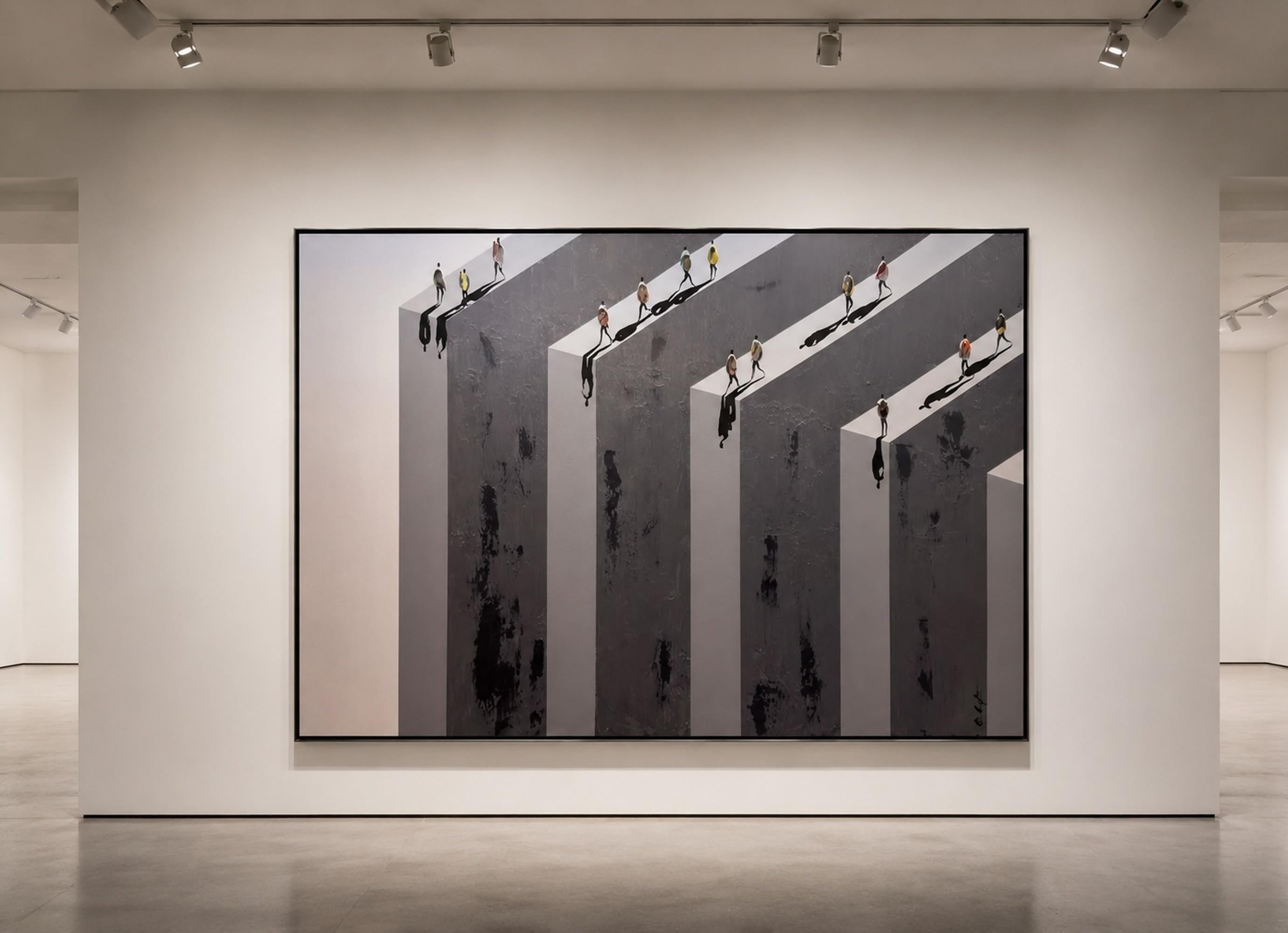 «Awareness» (Pintura al óleo), figurativo contemporáneo, firmada, 100 x 150 cm