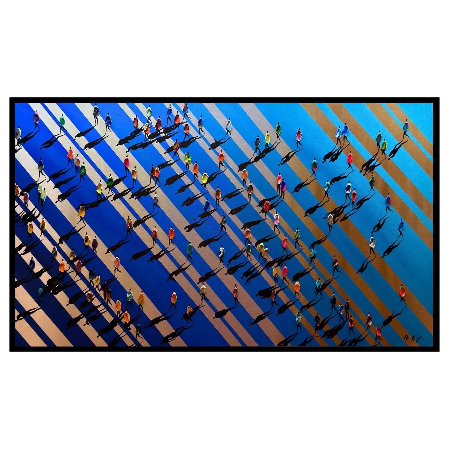 Gunes Caglarcan Abstract Painting - Evolving Life Journey