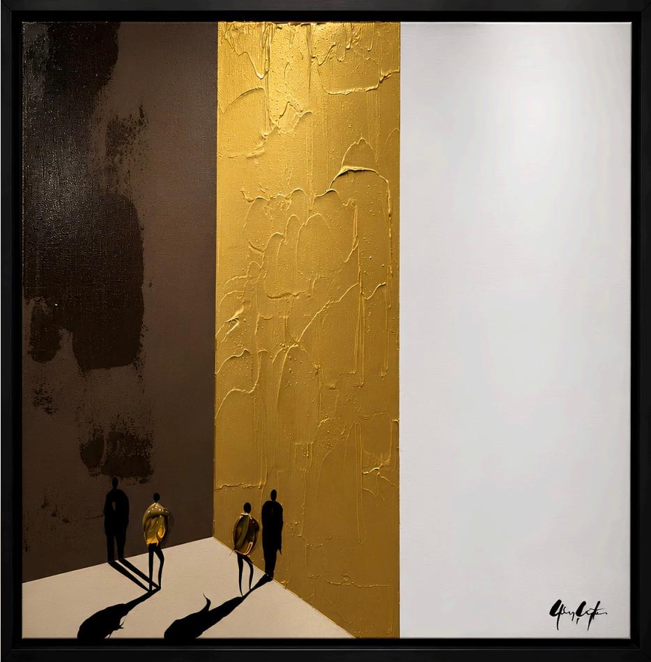 Gunes Caglarcan Abstract Painting - Face Off