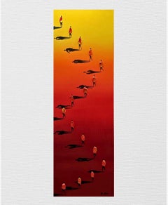 Life Walk by Gunes Caglarcan Oil on Canvas