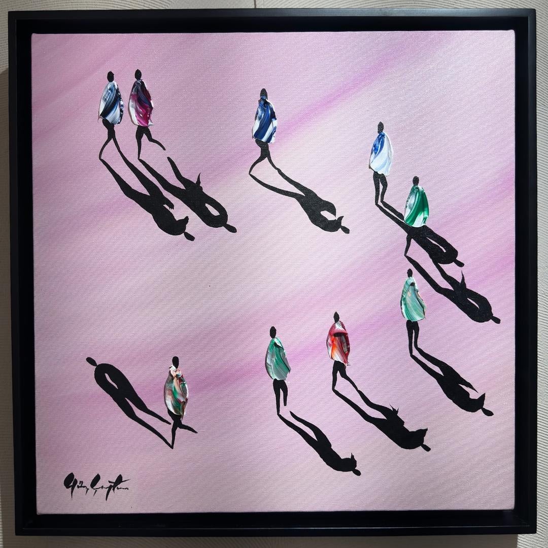 Figurative Painting di Gunes Caglarcan - Olio su tela: 'Trovare la propria'