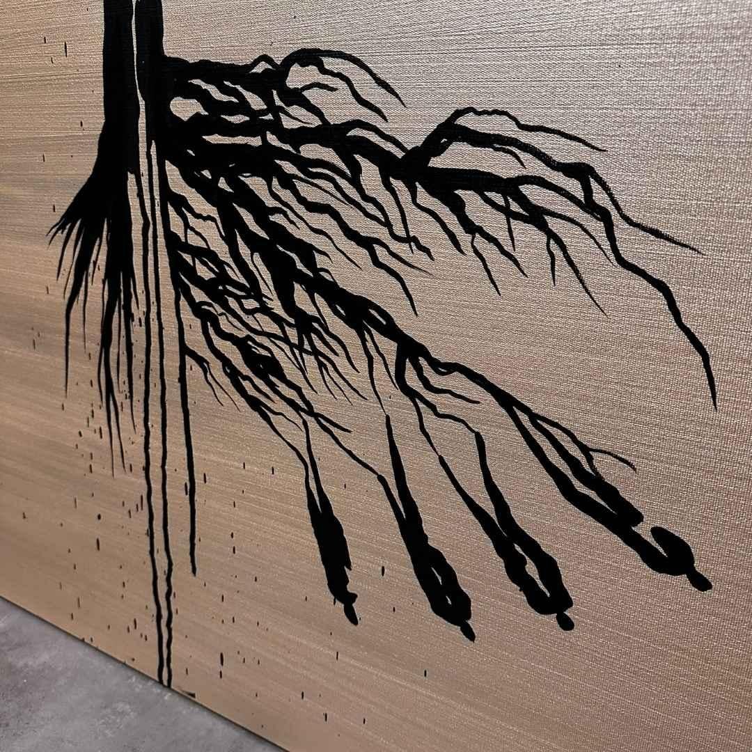 Olio su tela: 'Inception' - Painting Contemporaneo di Gunes Caglarcan